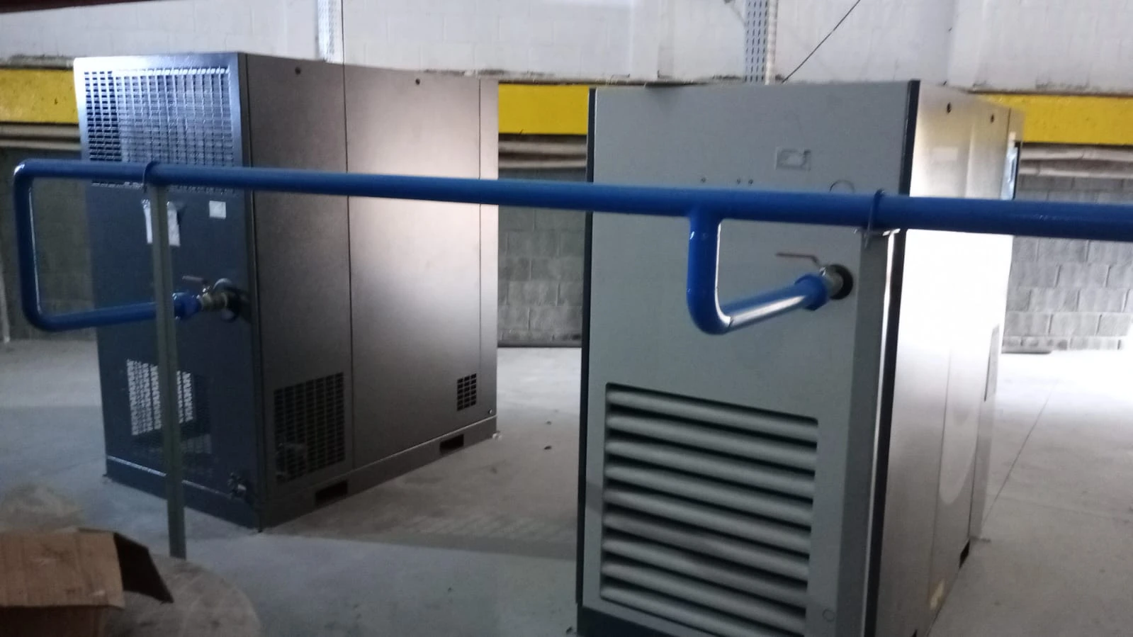 Montagem de tubulação de ar comprimido