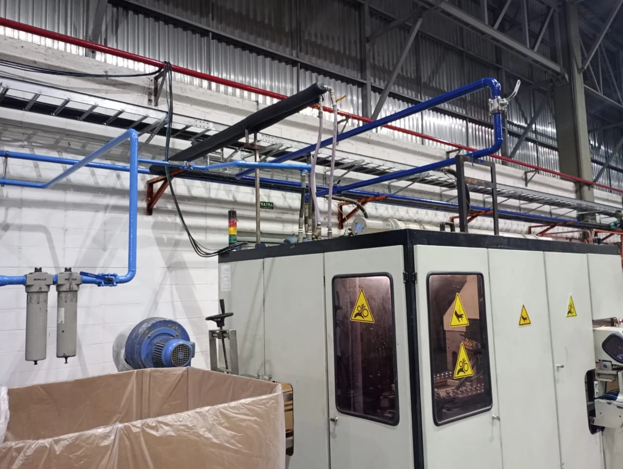 Montagem de tubulação hidráulica