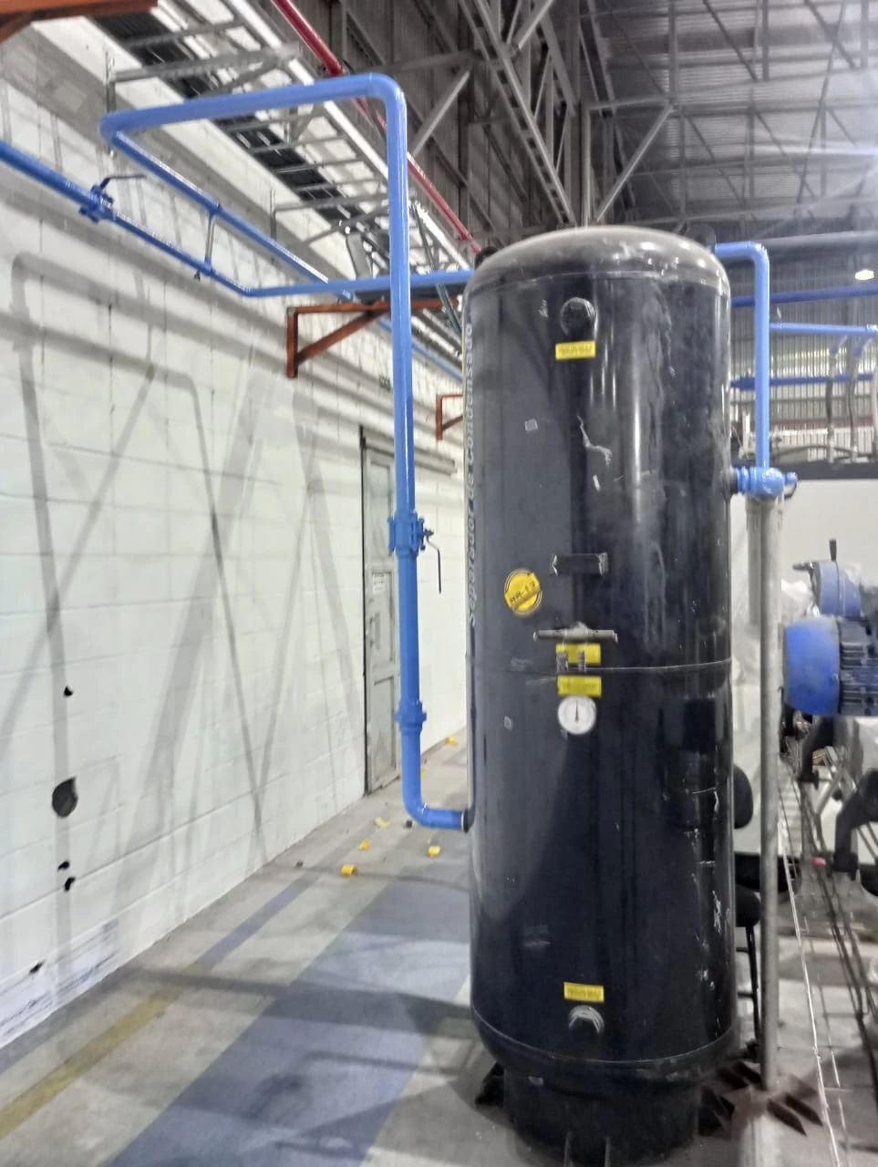 Montagem de tubulação pneumática